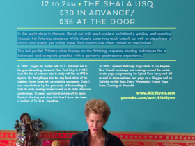 November 8, 2015 – The Path to Padmasana  – The Shala, NYC