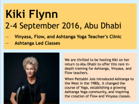 Abu Dhabi Yoga Teacher’s Clinic September 2-4, 2016